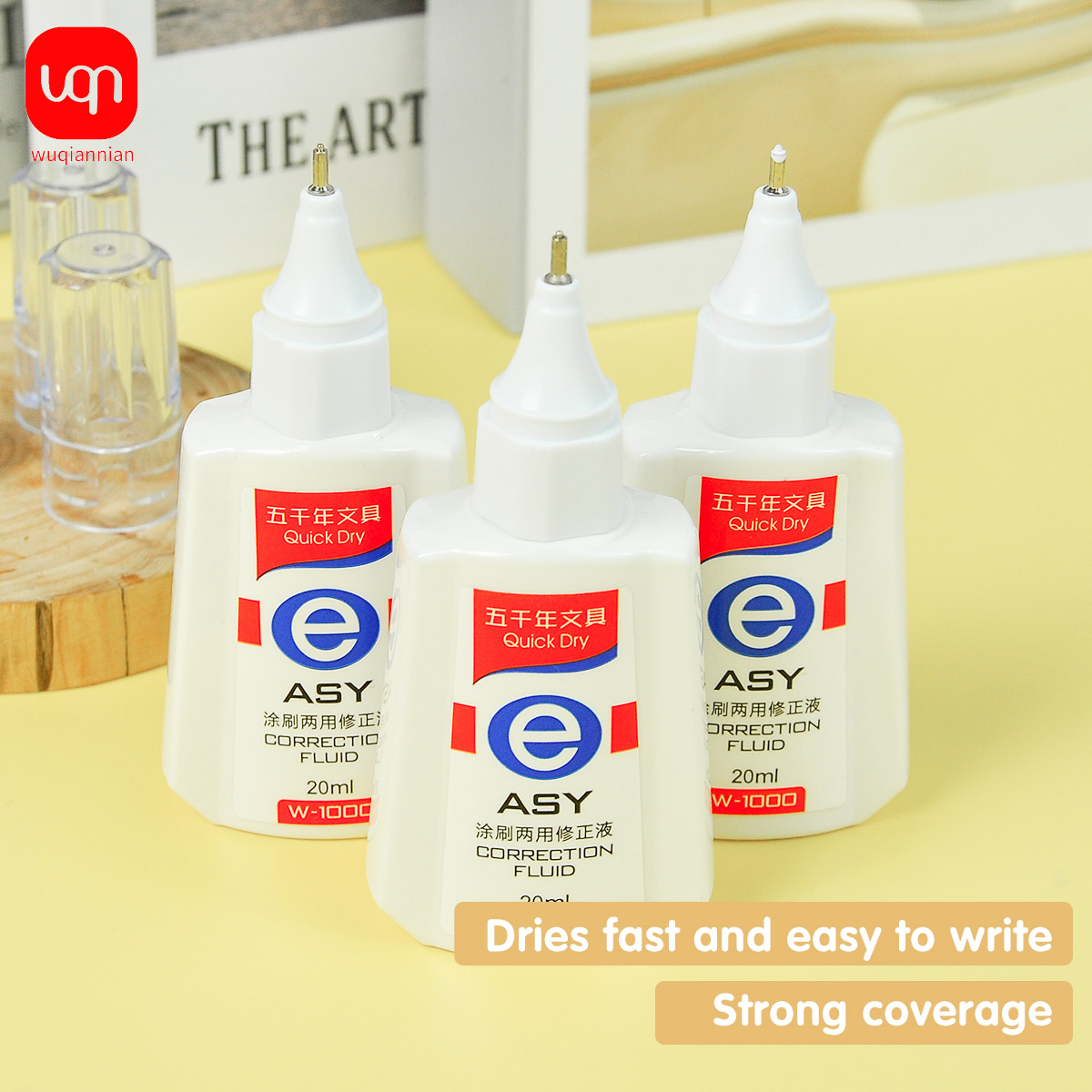 Correction Fluid White - WQN Hızlı Kuruyan Düzeltme Sıvısı, 20ml,