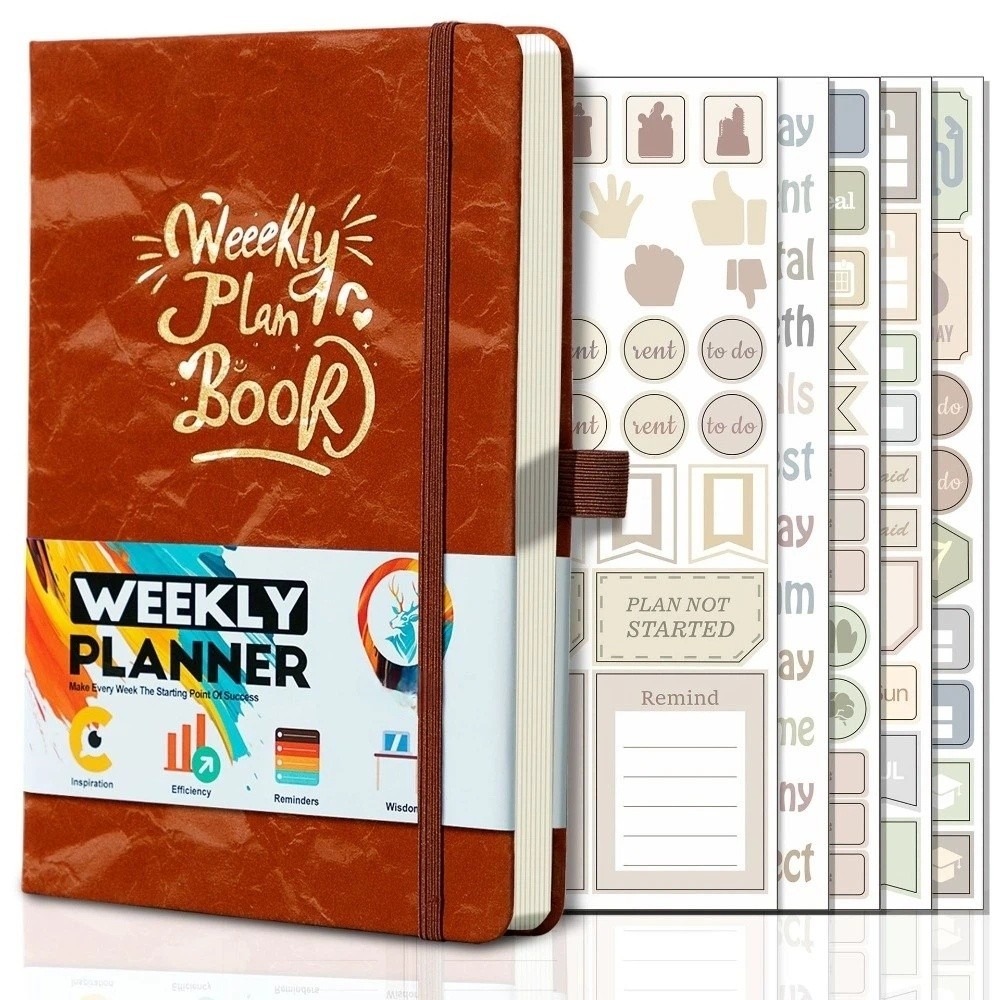 Planner Weekly Budget - İngilizce Baskı A5 Haftalık Planlayıcı Yapılacaklar