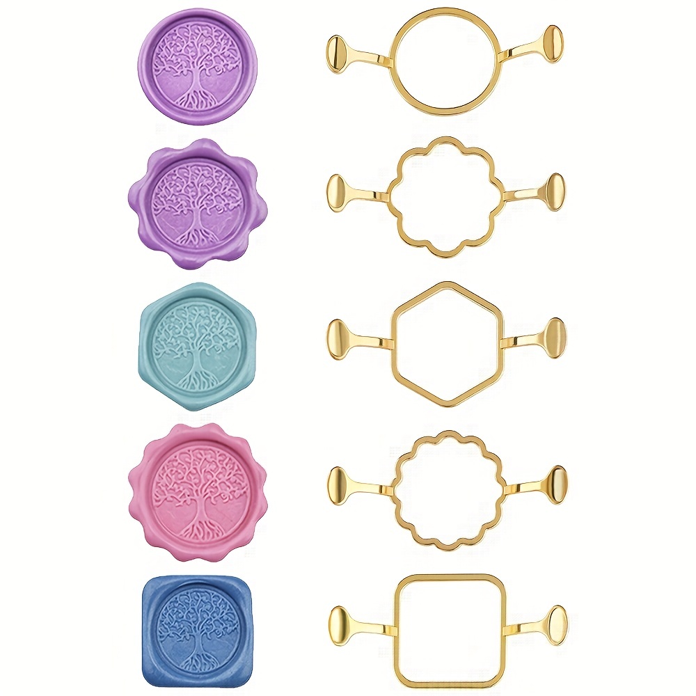 5 paket Altıgen Kare Metal müh - Wax Seal Stamp Kit incelemesi ve fiyatı