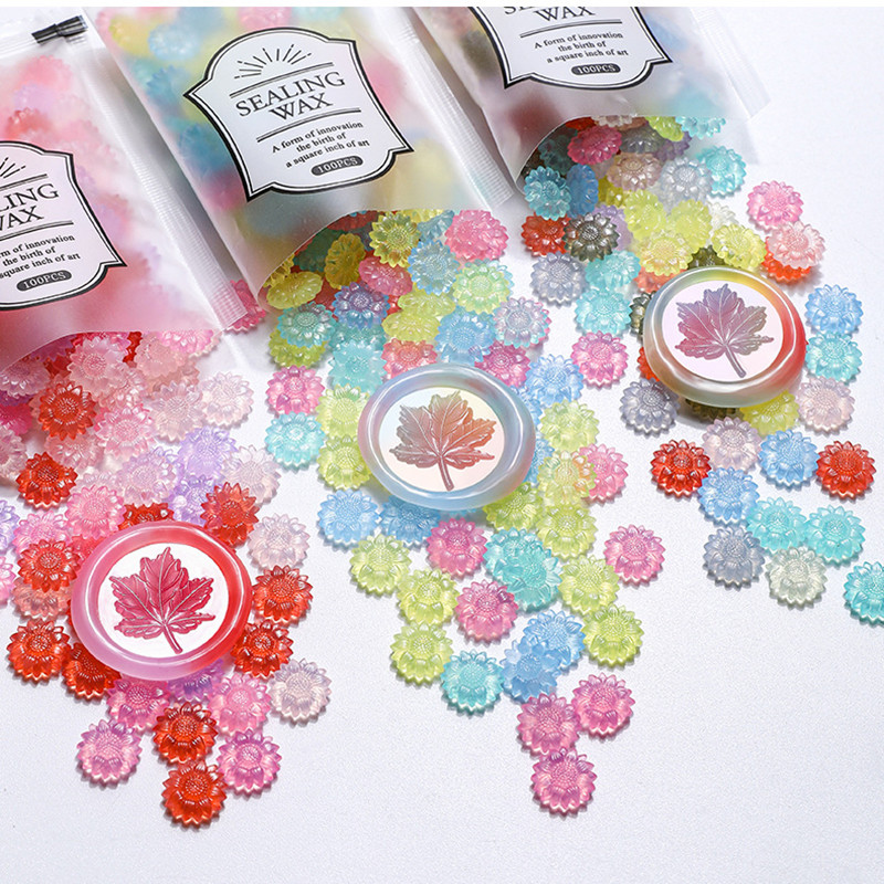 100 adet Saydam Ayçiçeği Sızdı - Wax Seal Stamp Kit incelemesi ve fiyatı